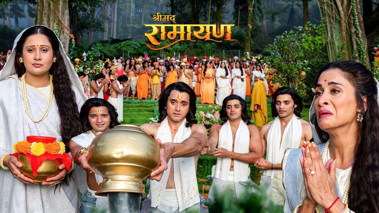 श्री राम और उनके भाइयो ने मिलकर अपने पिता राजा दशरत को श्रद्धांजलि अर्पण की | #shrimadramayan