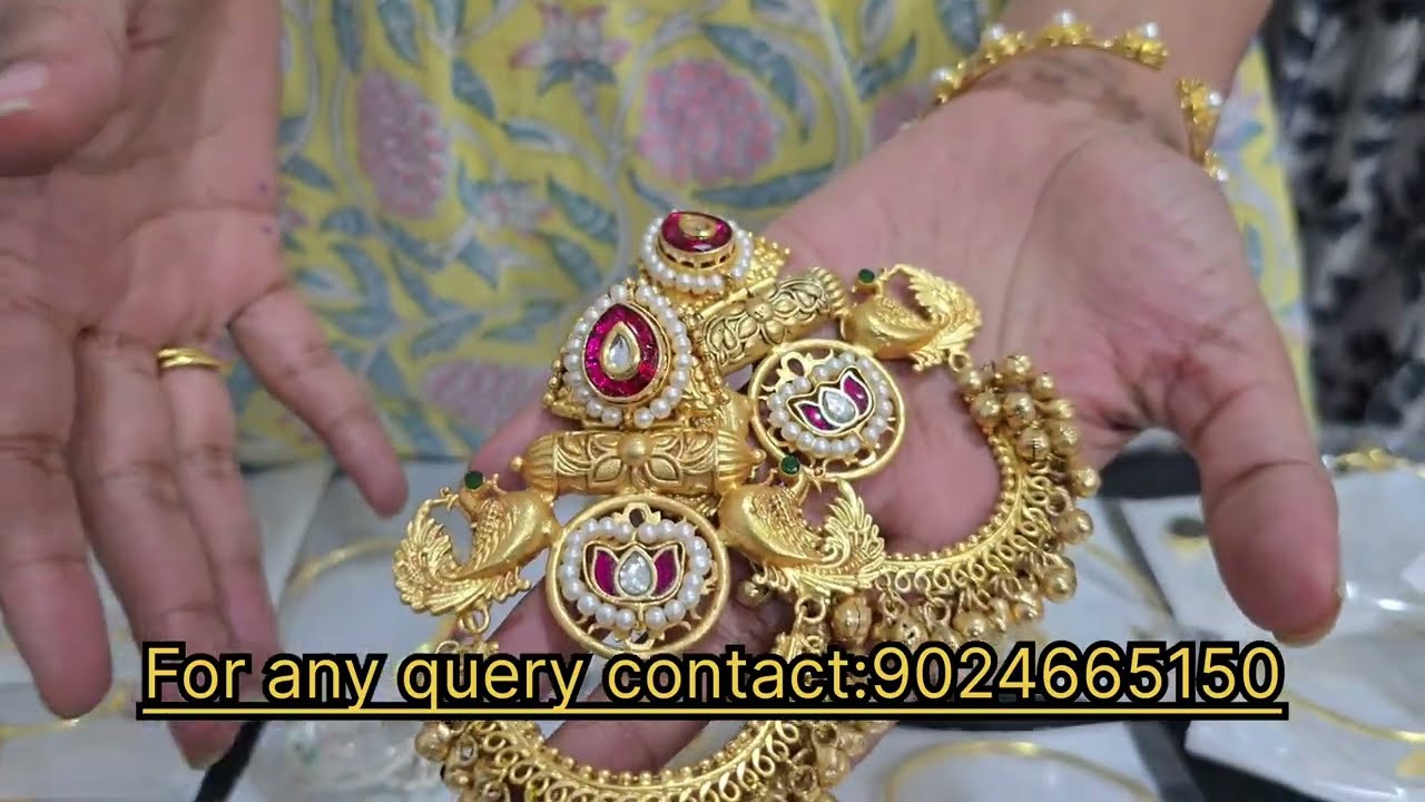 Wholesale Jewelry Market Jaipur | Kashmiri Jhumkas | Brass Jewellery Manufacturer | #jewellery #gold