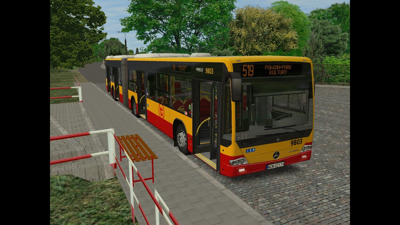 OMSI 2 - WARSZAWA WILANÓW 519 POWSIN-PARK KULTURY / MERCEDES-BENZ CONECTO #9803 MOBILIS | KUBSSS
