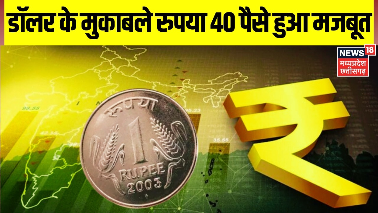 Dollar के मुकाबले रुपया 40 पैसे मजबूत हुआ | Rupee Dollar Value | Crude Oil Price| Iran war |Breaking