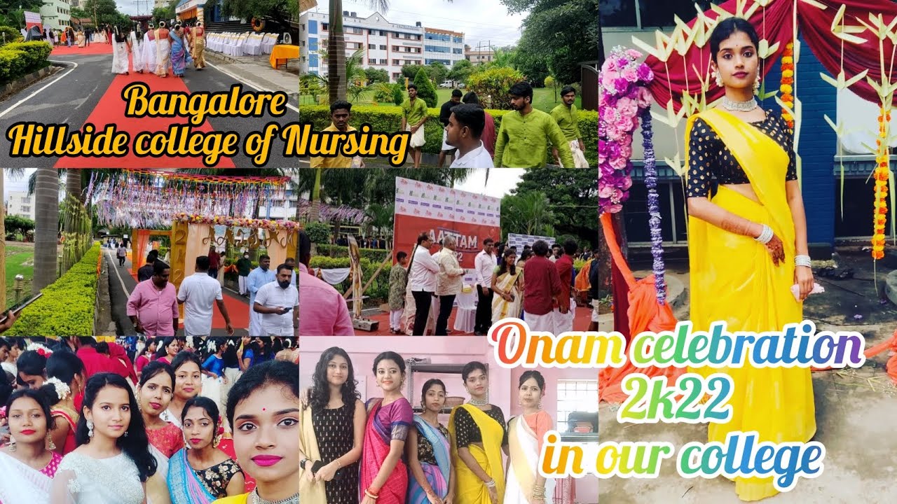Onam celebration in our college. Hillside College Of Nursing ,first time experience #Riya'sdailylife
