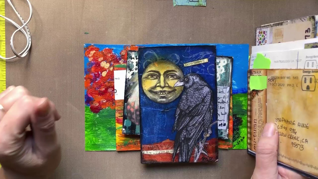 Postcard Exchange Fall 2020 Messy Hands Band of Artists