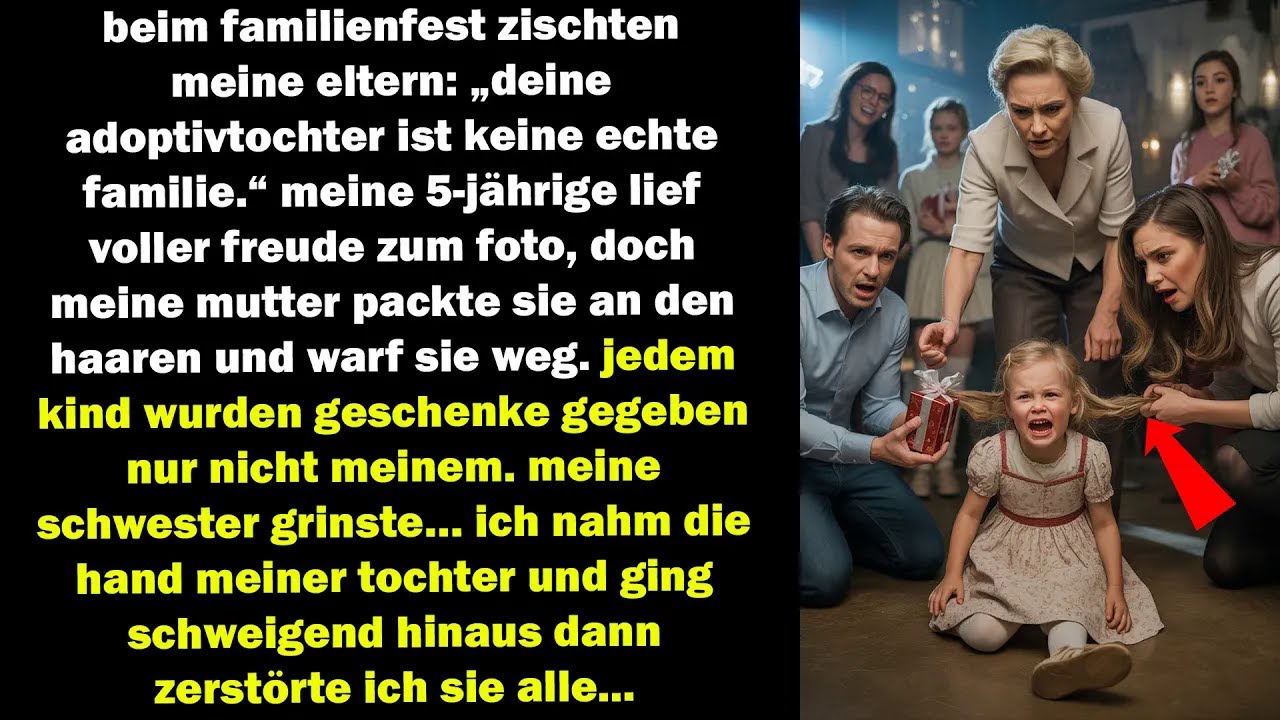 beim familienfest nannte meine mutter meine tochter „nicht echt“, schlug sie vor allen und...