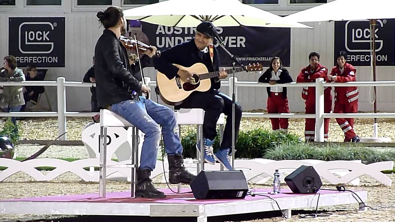 David Garrett and Marcus Wolf in concert 2012 in Treffen/Austria