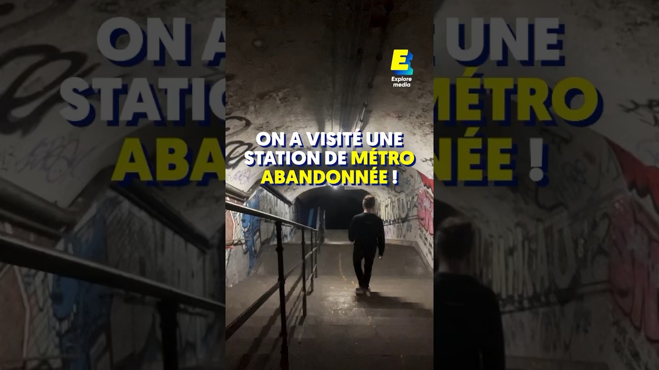 On a visit&eacute; une station de m&eacute;tro abandonn&eacute;e ! 🚇😯 #shorts