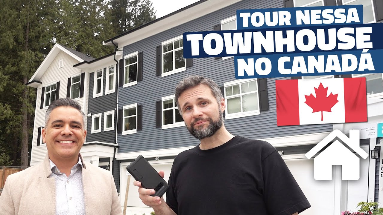TOUR por essa LINDA CASA TOWNHOUSE no CANADÁ - Quanto Custa? 🇨🇦