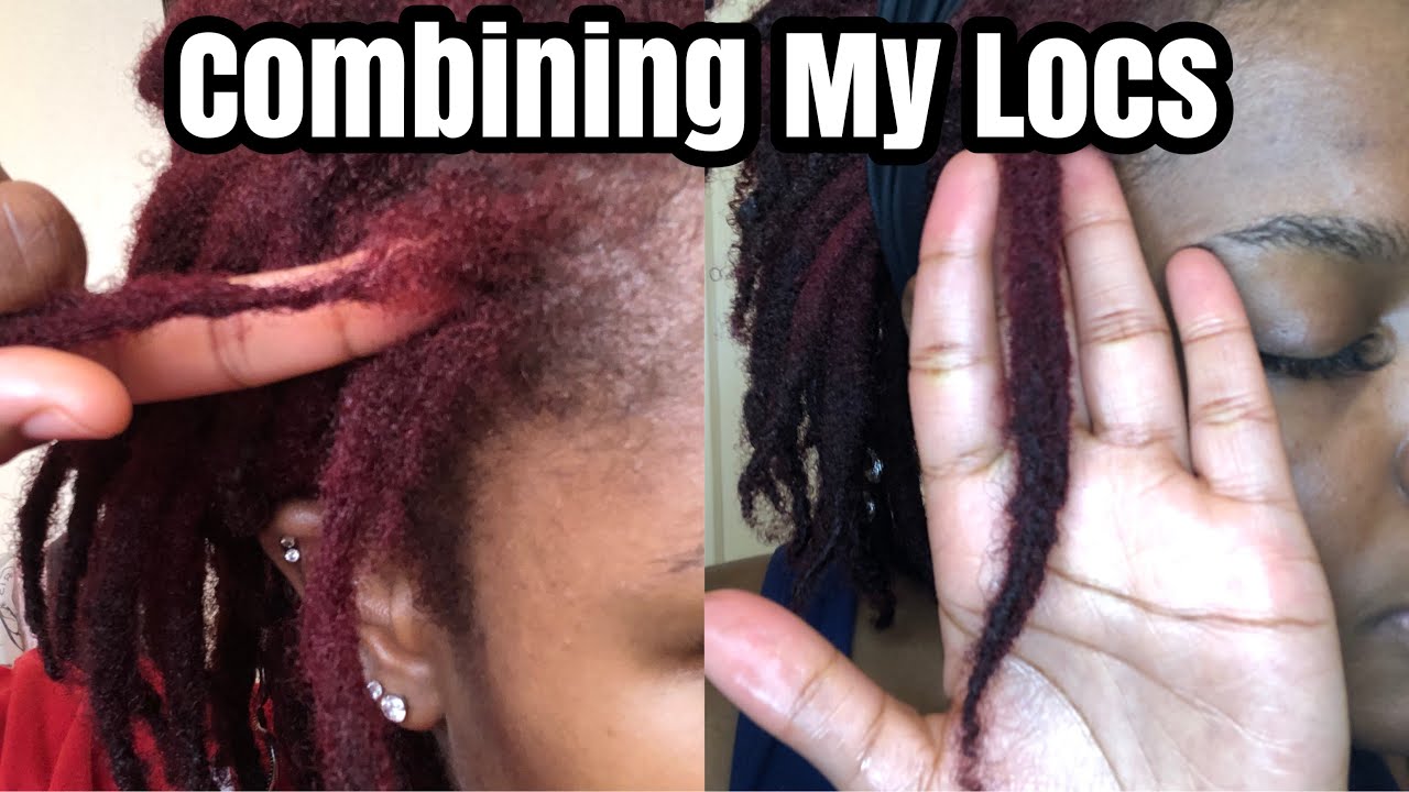How to Combine Your Locs | Combining my locs because they're about to snap off 😭|