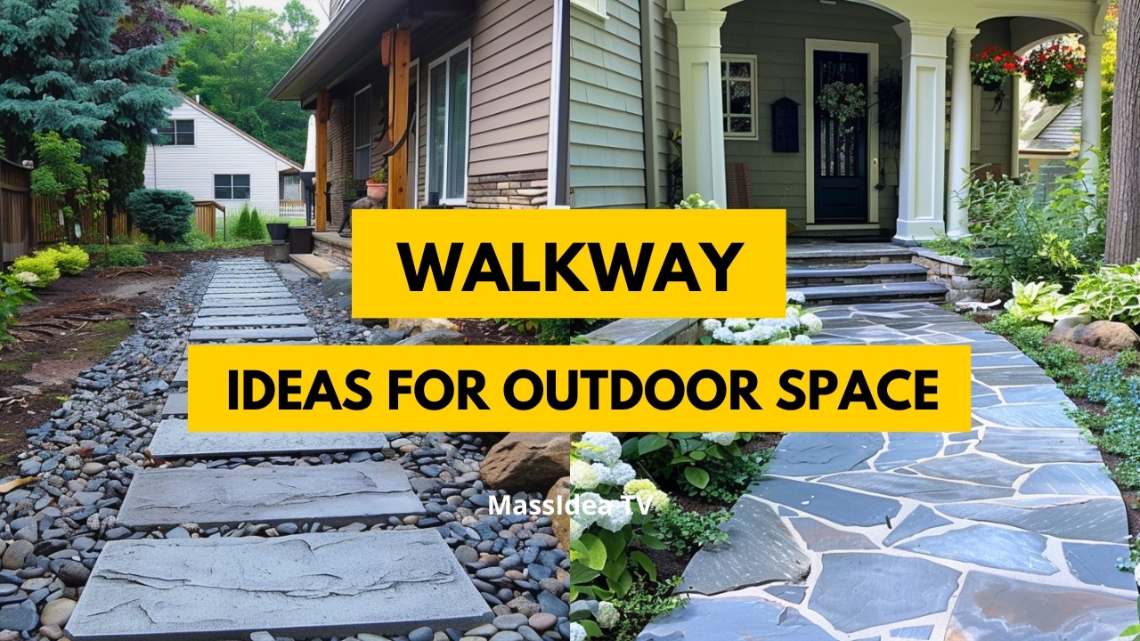 75+ Awesome Walkway Ideas to Make Your Outdoor Space Pop