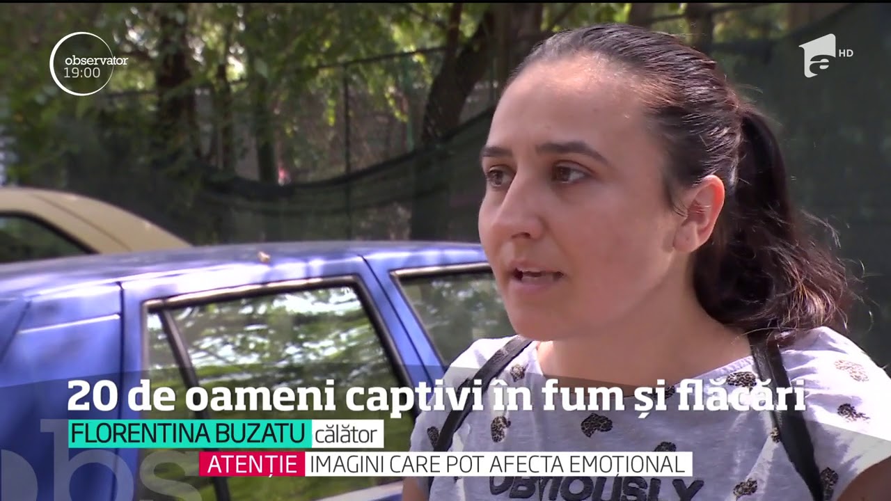 UPDATE! 20 de călători au rămas captivi în vagonul de tramvai invadat de fum şi flăcări