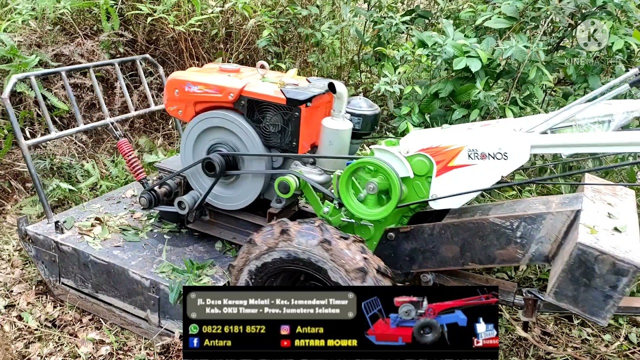 uji coba traktor terbaru dari QUICK type CRONOS. LANGSUNG MODIF jadi MOWER