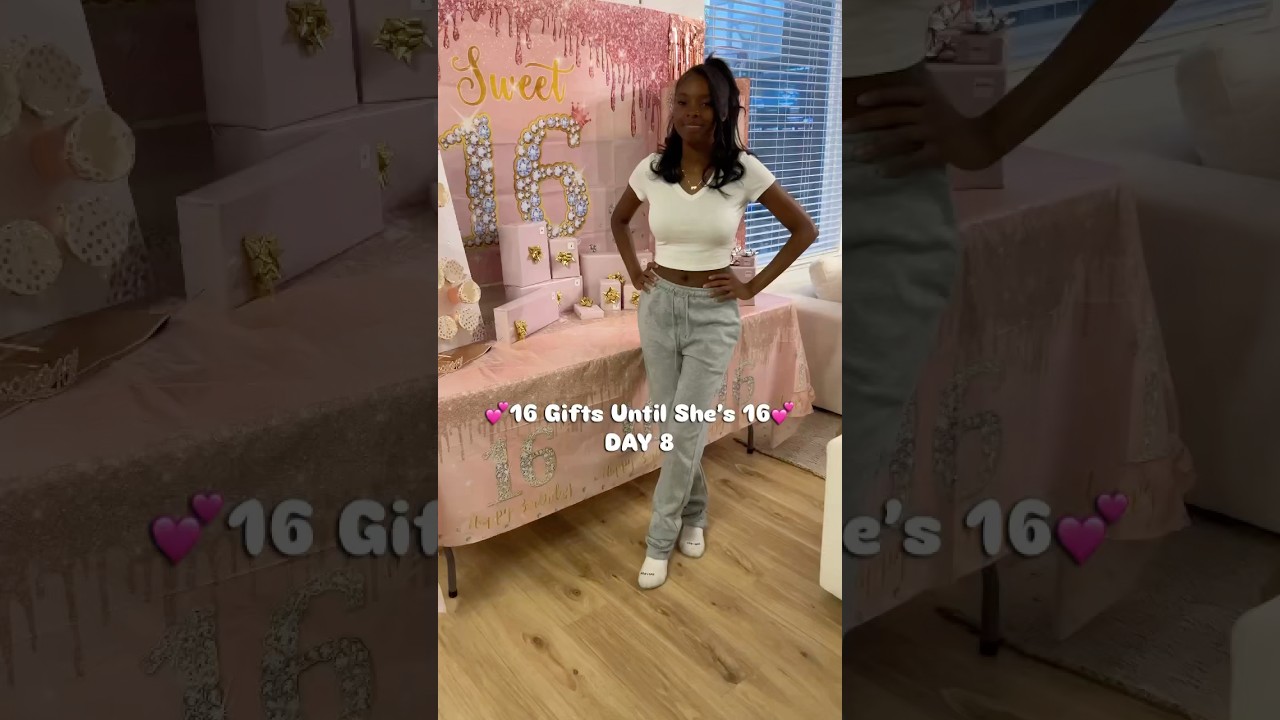 DAY 8 💕Countdown to Sweet 16💕#sweet16 #fyp #viral #countdown #birthday #shorts #pink #unboxing