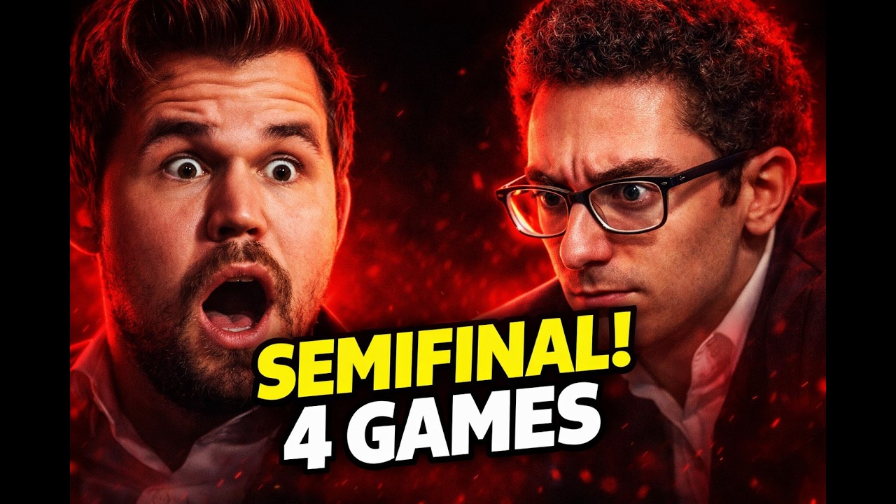 Magnus Carlsen vs Fabiano Caruana — SEMIFINAL! 4 games | World Blitz, Doha 2025