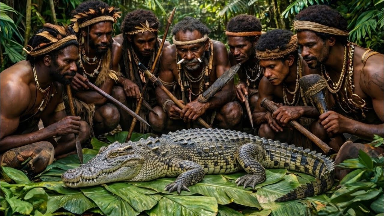 Inside The Jungle: Indian Crocodile Vs Korowai Tribe. Living Completely Off The Land