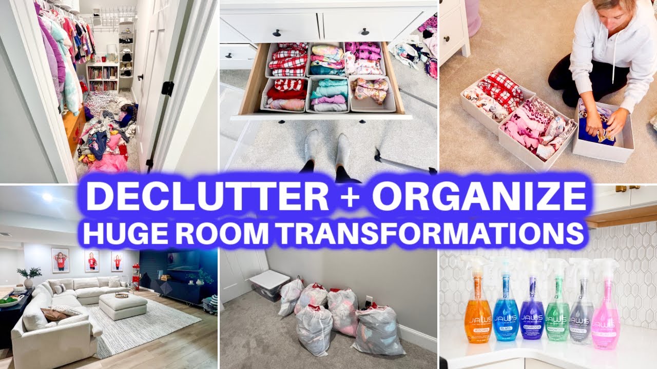 ROOM DECLUTTER + ORGANIZE + CLEAN WITH ME | CLEANING MOTIVATION |CLOSET ORGANIZATION JAMIE'S JOURNEY