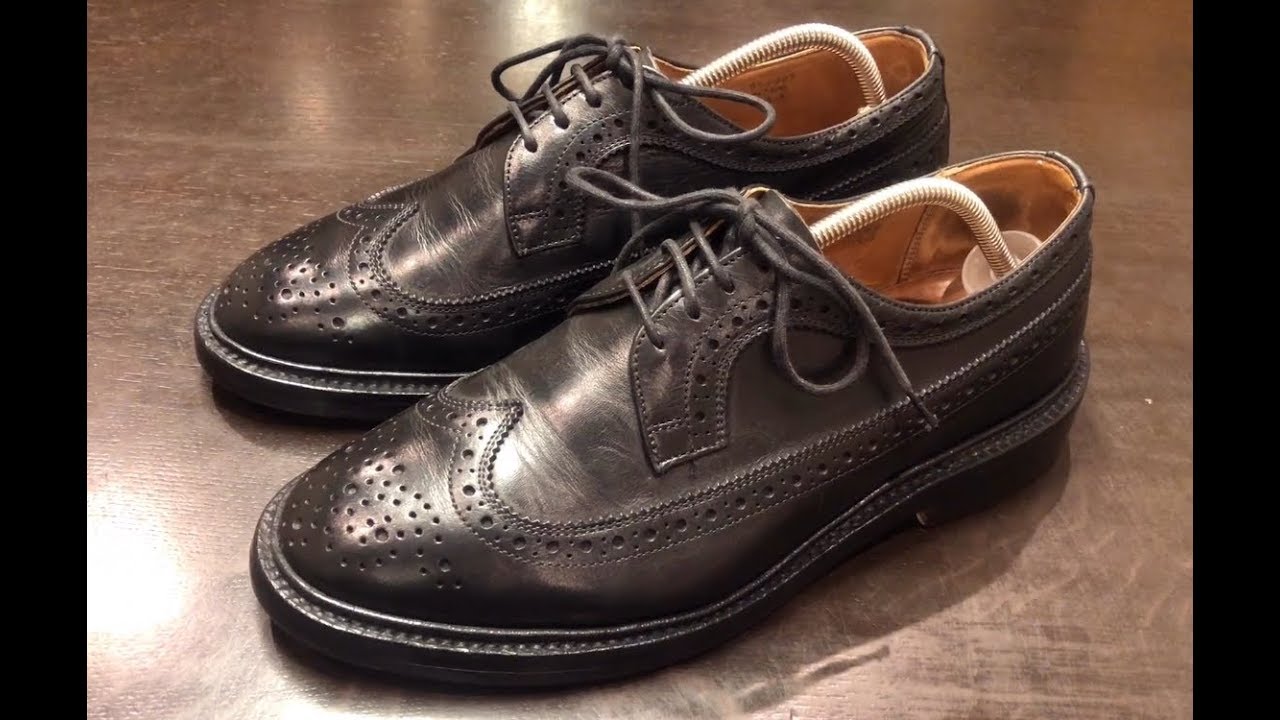 Tricker's トリッカーズ × マーガレットハウエル のロングウイングをクリーニングと修理