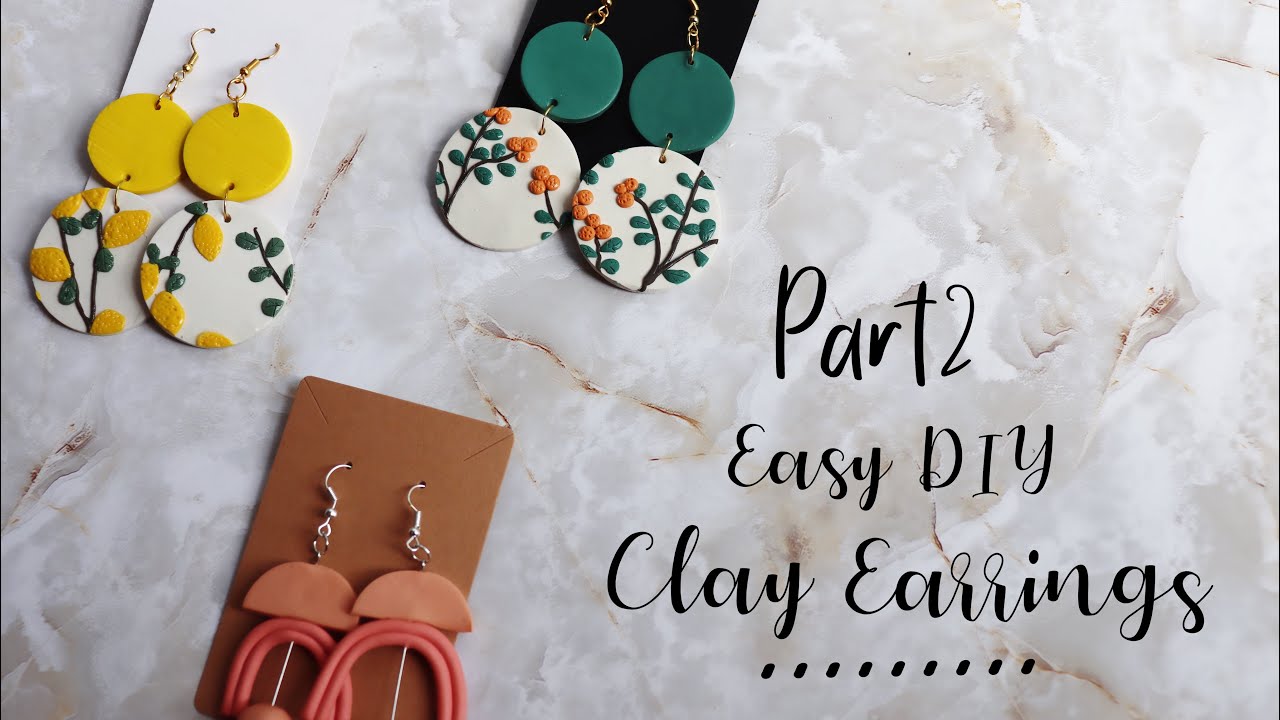 DIY Clay Earrings | Easy Clay Earrings | Part 2