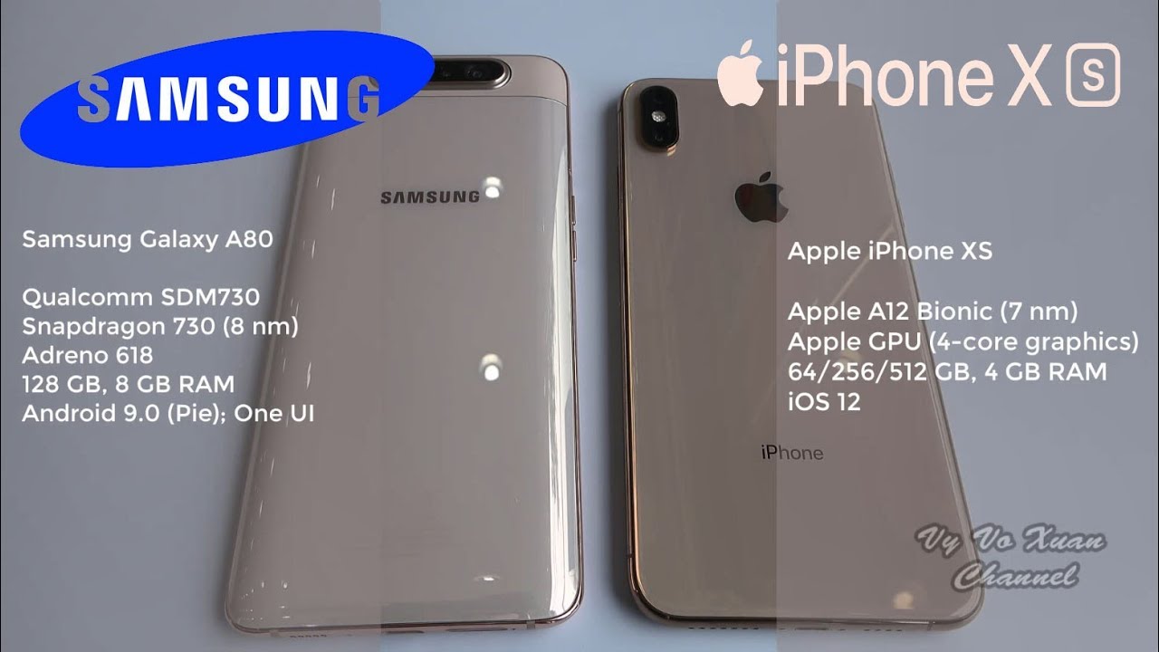 Samsung Galaxy A80 vs Apple iPhone XS