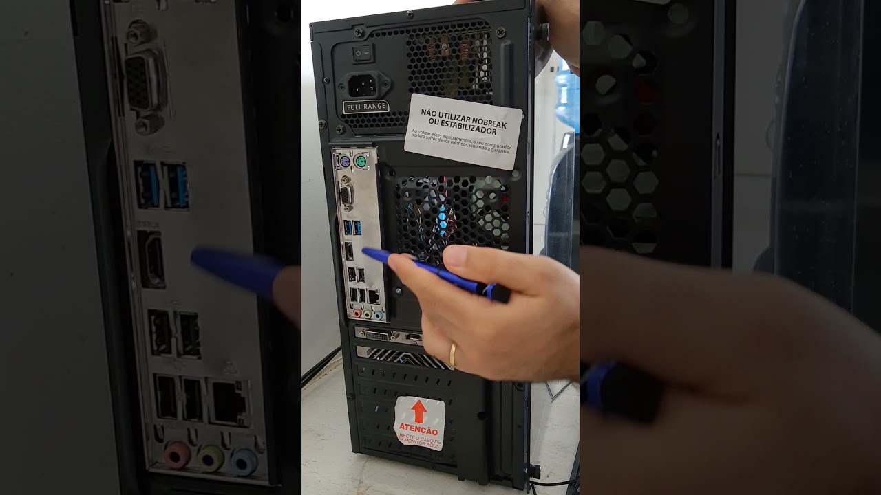 Como conectar os cabos do computador