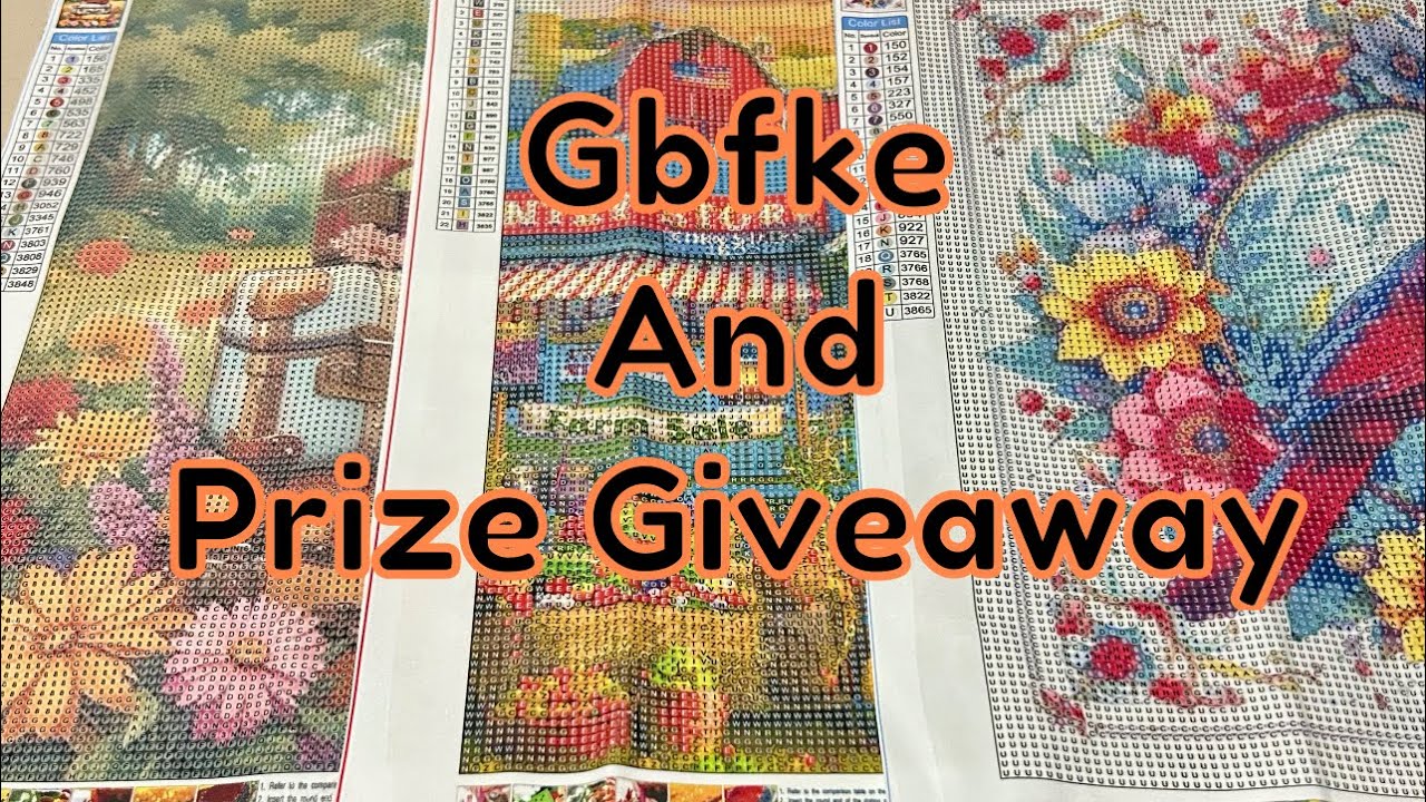 Diamond Painting Haul/Unboxing from Gbfke and prize giveaway