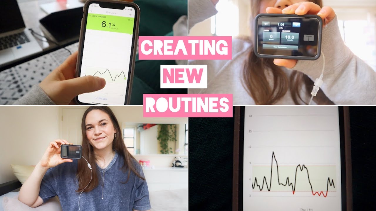 Type 1 Diabetic day in the life | My new insulin pump morning routine, bolusing for high fat meals