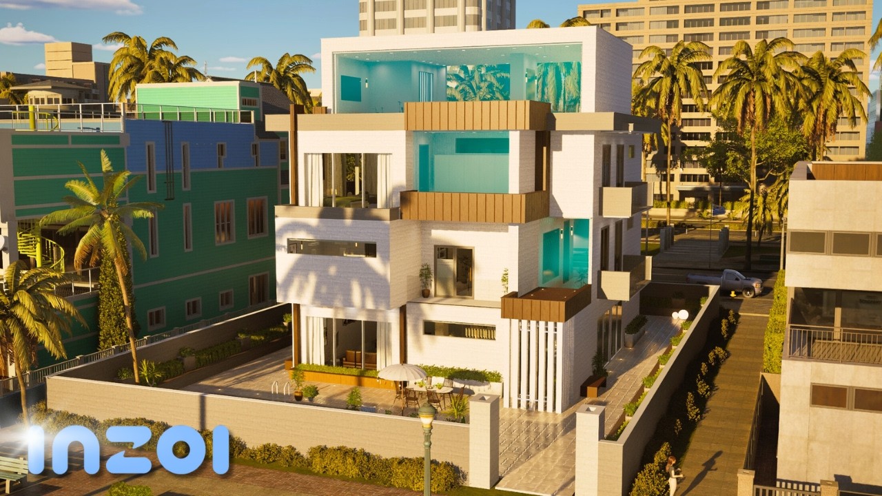 inZOI Lawyer's Modern Dream House | Speed Build