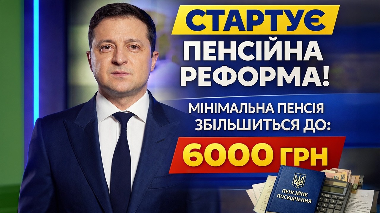 ПОЧАЛОСЬ. Нарешті ПЕНЕСІЙНА РЕФОРМА - мінімальні пенсії стартують від 6000 а малі зростуть вдвічі