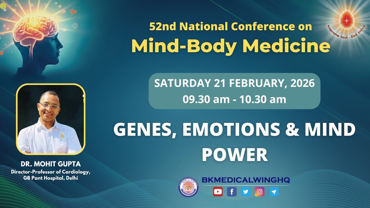 Live : Genes, Emotions & Mind Power I Dr Mohit Gupta I Mind Body Medicine I ORC, Delhi-NCR 21-2-2026