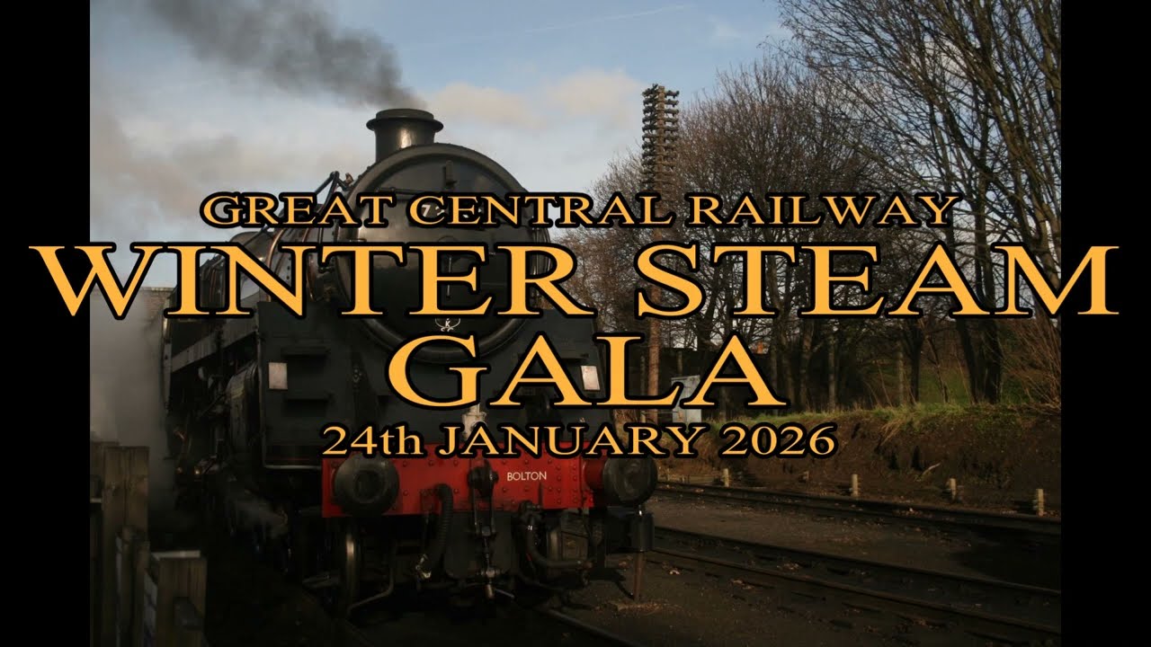 WINTER STEAM GALA AT THE GREAT CENTRAL RAILWAY. 24th JANUARY 2026