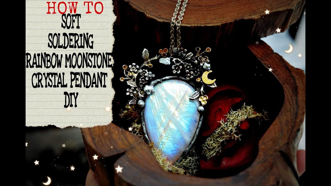 Soft Soldering Tutorial | HOW to Solder Filigree | Rainbow moonstone Pendant |  DIY Jewellery