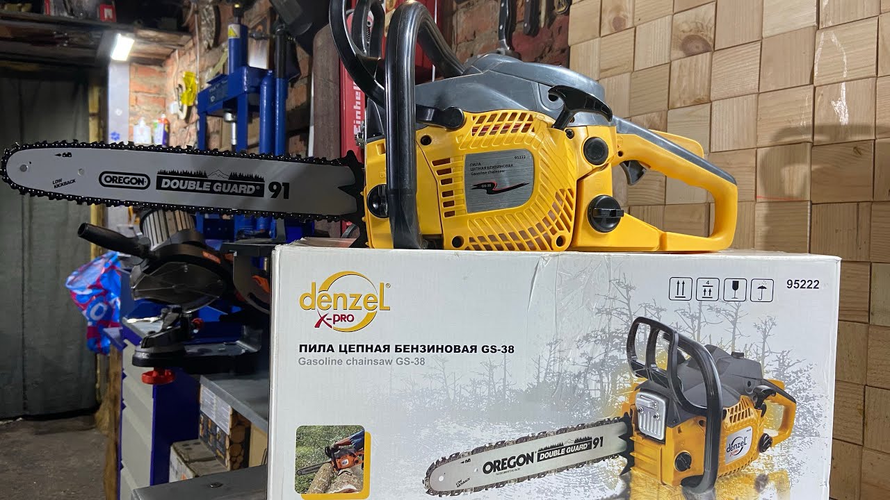 Необычная бензопила DENZEL GS-38 X-PRO. Разбираем.