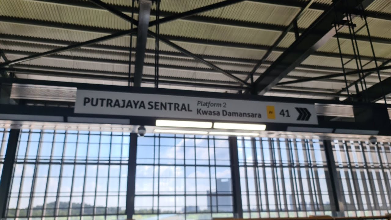 MRT Putrajaya Line - Ride from Putra Permai towards Putrajaya Sentral