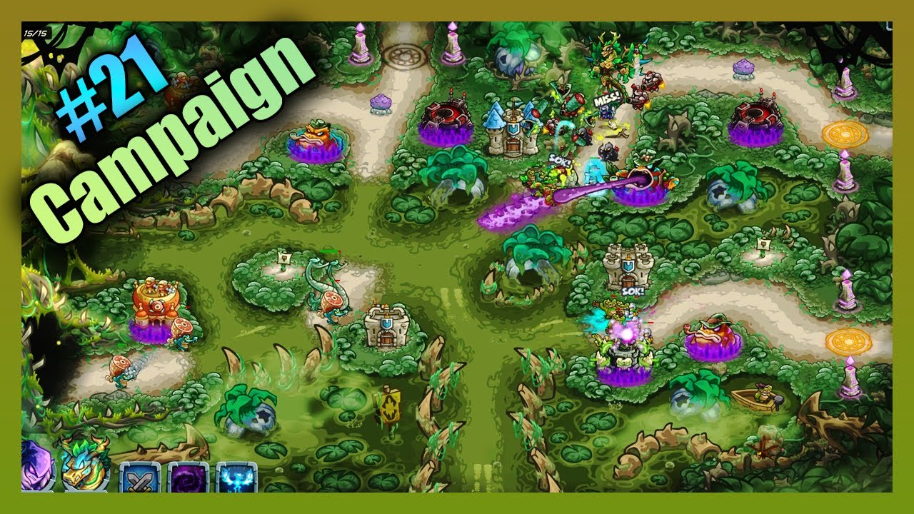 THE SUNKEN RUINS Campaign Walkthrough【Veteran】| Kingdom Rush 5: Alliance