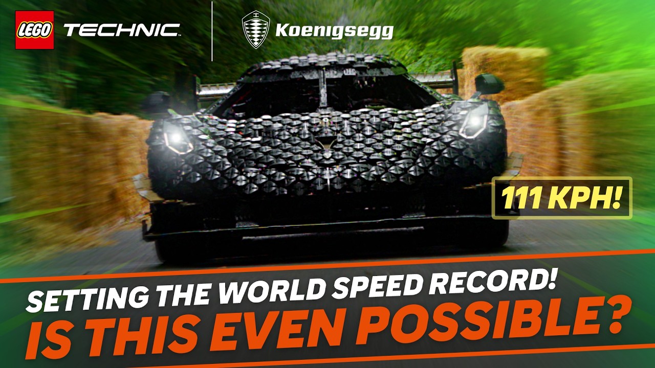 How Fast Can a LEGO Technic Car Go Down Goodwood Hill? | LEGO Technic
