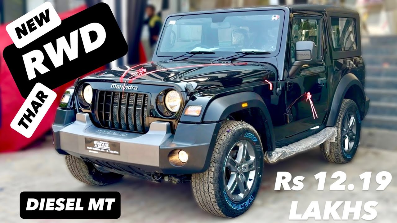 NEW 2025 THAR RWD LXT 1.5L DIESEL 😍 Rs12.19 LAKHS ❤️ NEW BLACK THAR RWD LXT | NEW THAR RWD UPDATED