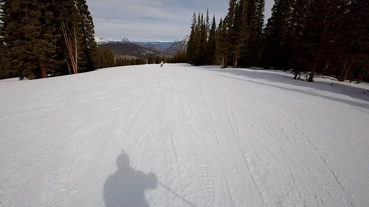 Run from the American Flyer Lift to Copper Mountain West Village