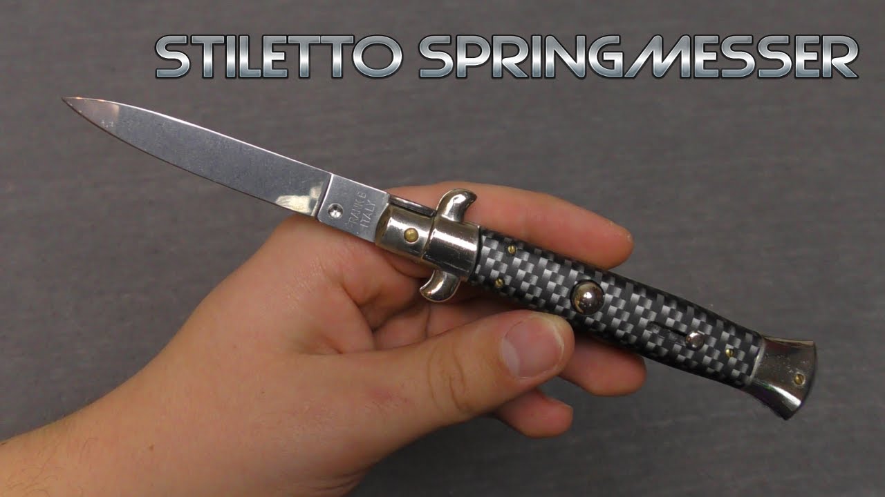 STILETTO SPRINGMESSER im Carbonfaser-Look | REViEW