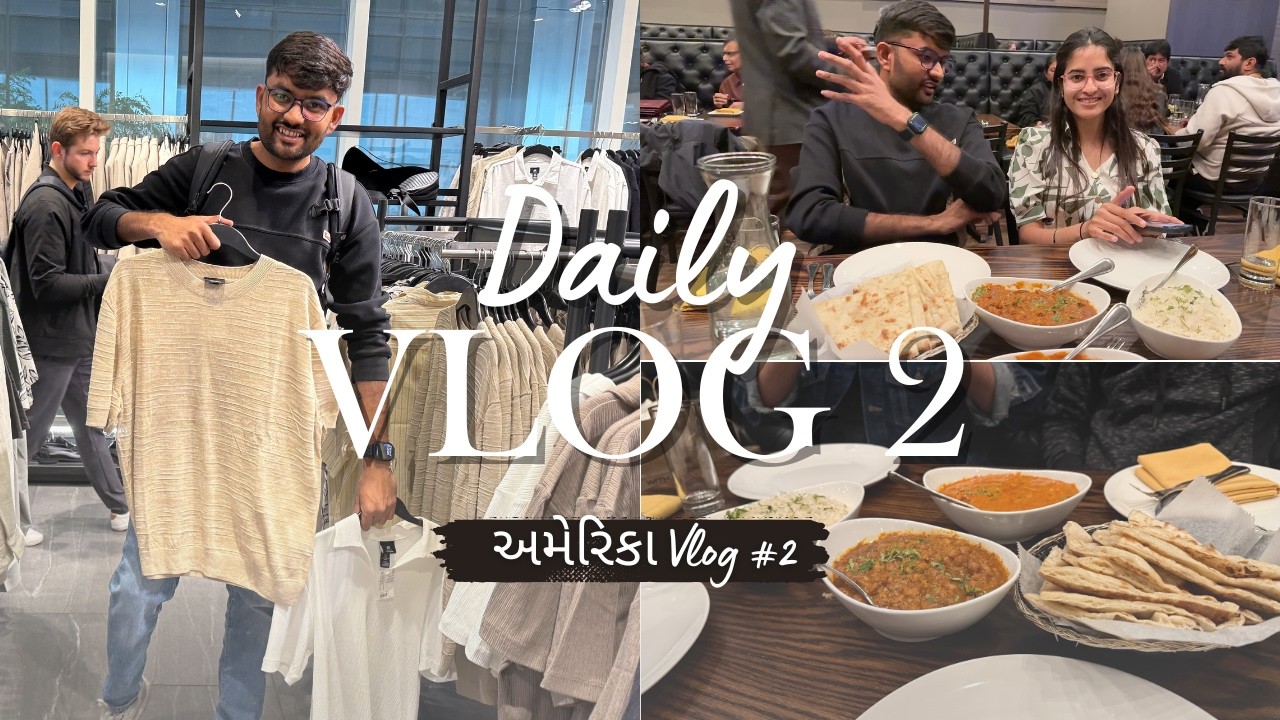 USA Daily Vlog Day 2 🇺🇸 | Train Ride, Free Pizza 🍕, Nike & H&M Shopping 🛍️ | Indian Dinner in NYC |