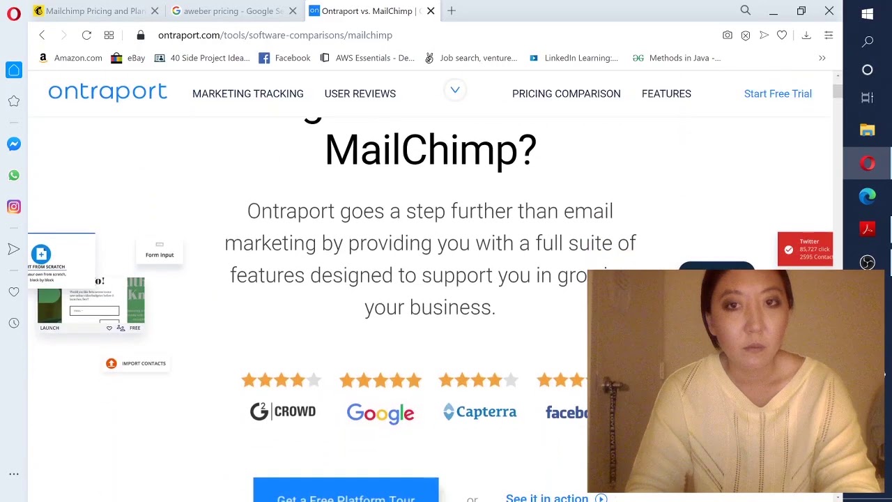 Mailchimp vs  AWeber