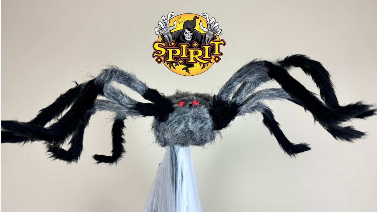 Gray Jumping Spider Animatronic 2024 Spirit Halloween Unboxing & Demo