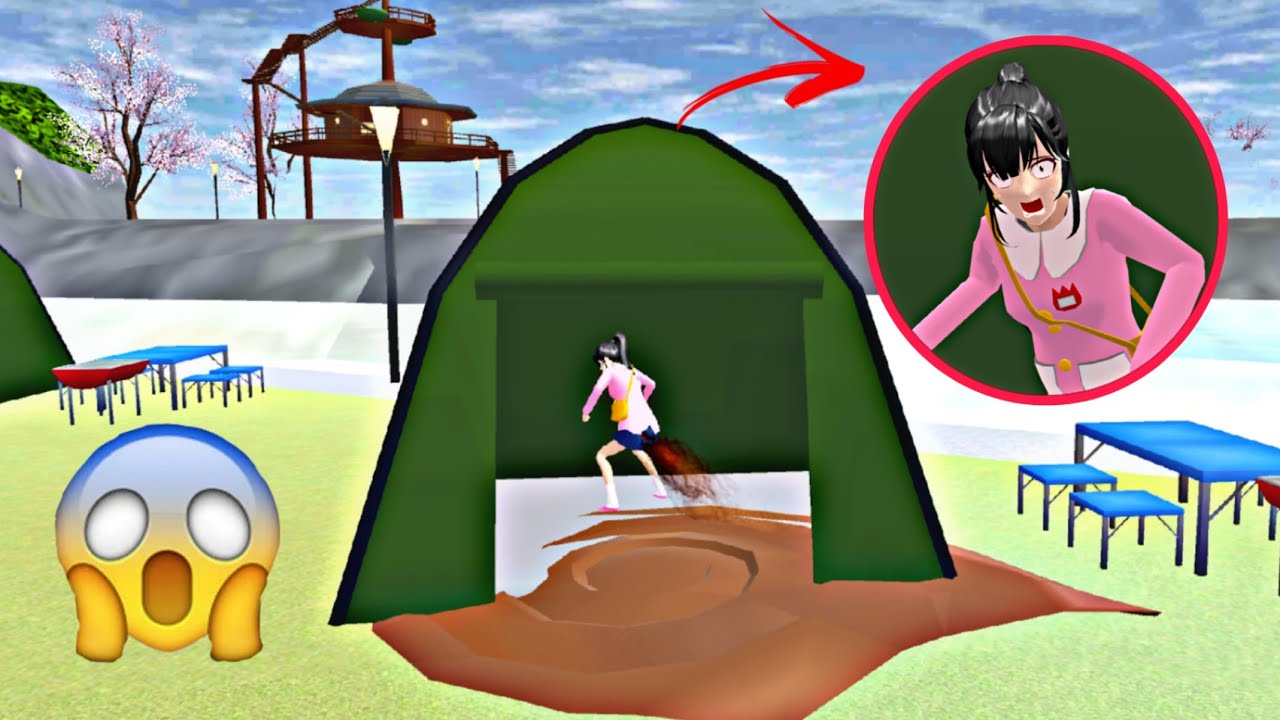SAKURA MENCRET DI TENDA CAMPING SAMPAI BANJIR || SAKURA SCHOOL SIMULATOR
