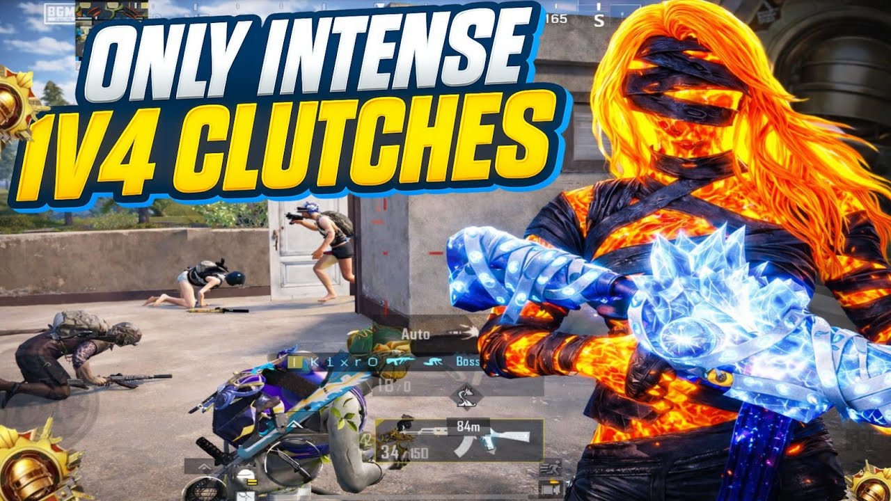 KixrO | Intense Clutches BGMI Gameplay | 🥶Fire vs Ice Power Clutch⚡