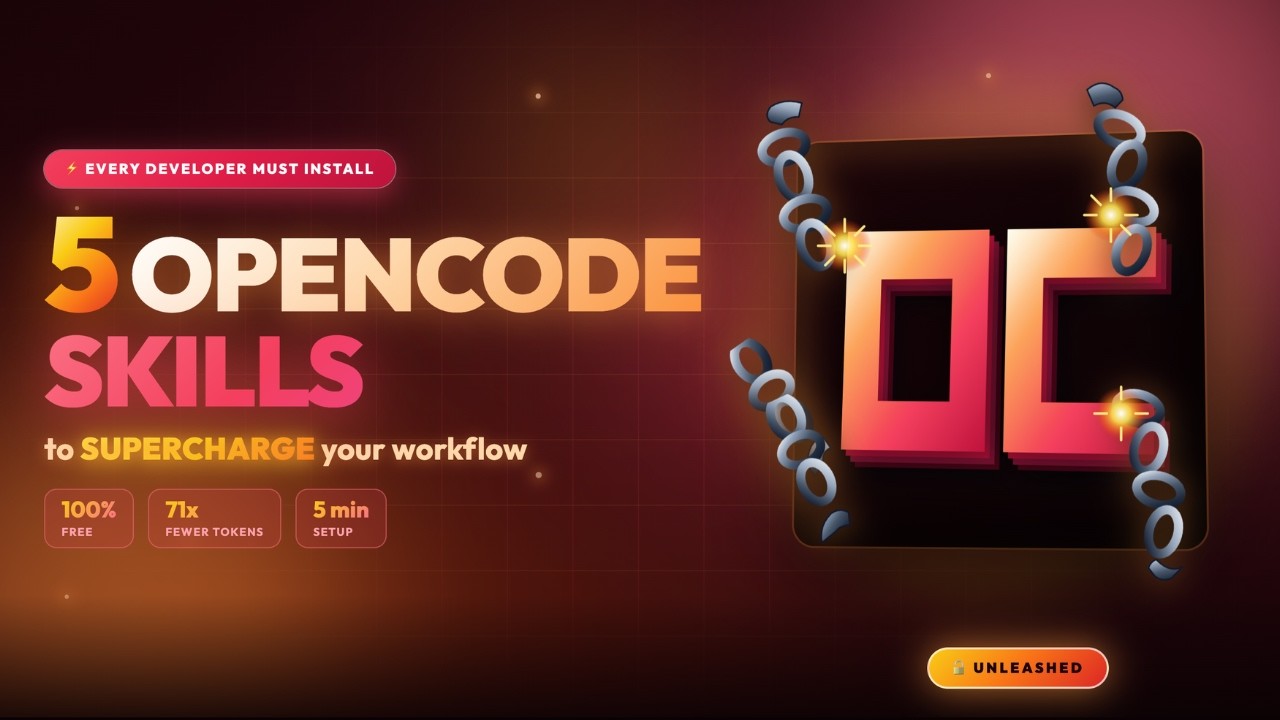 Top 5 OpenCode Skills That Actually 100x Your Workflow (Free)