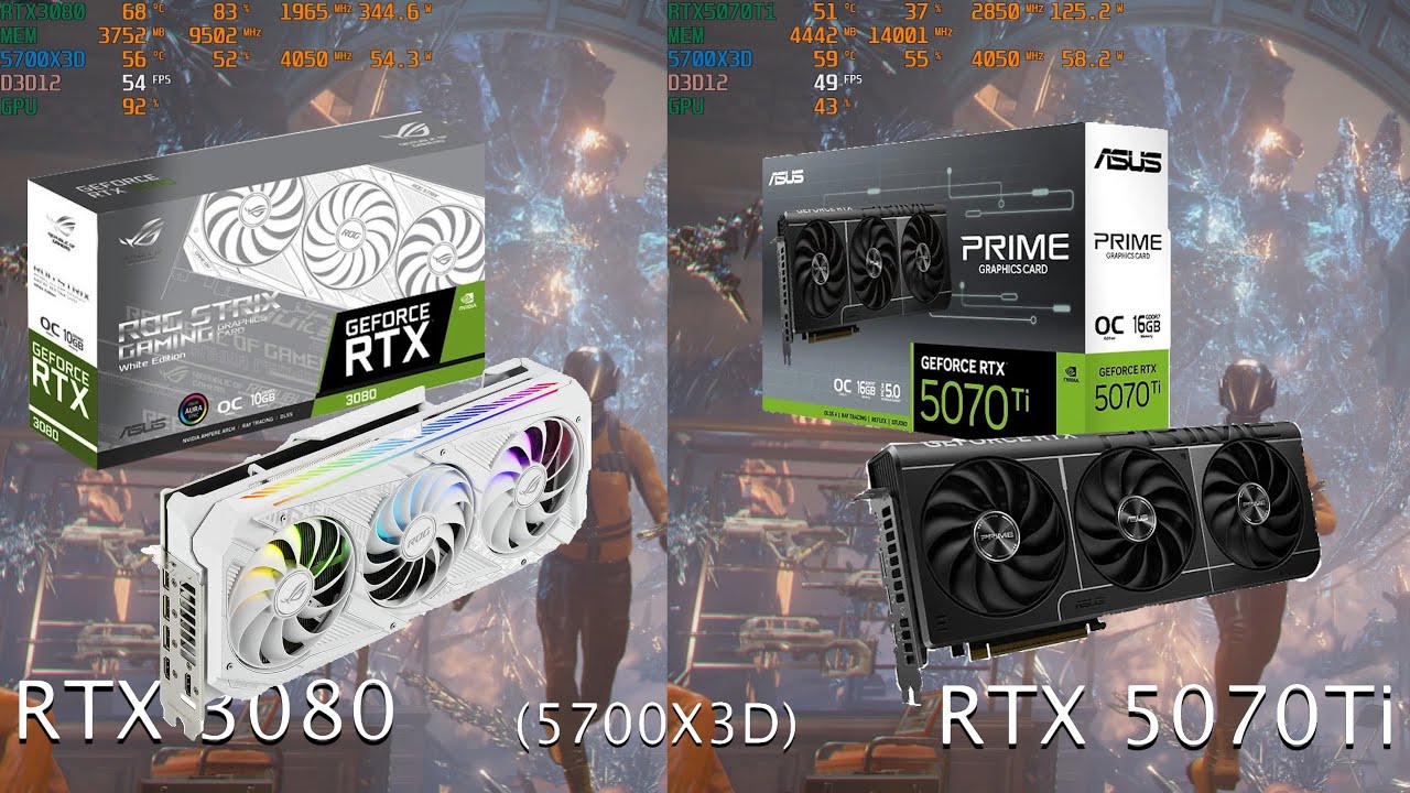 RTX 3080 10Gb vs 5070 Ti (5700X3D) - Test in 5 games
