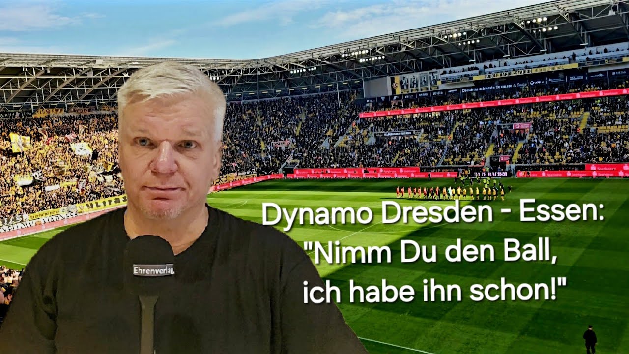Mein Fu&szlig;ballbericht zum Spiel der SG Dynamo Dresden vs. Rot-Wei&szlig; Essen 3 : 3