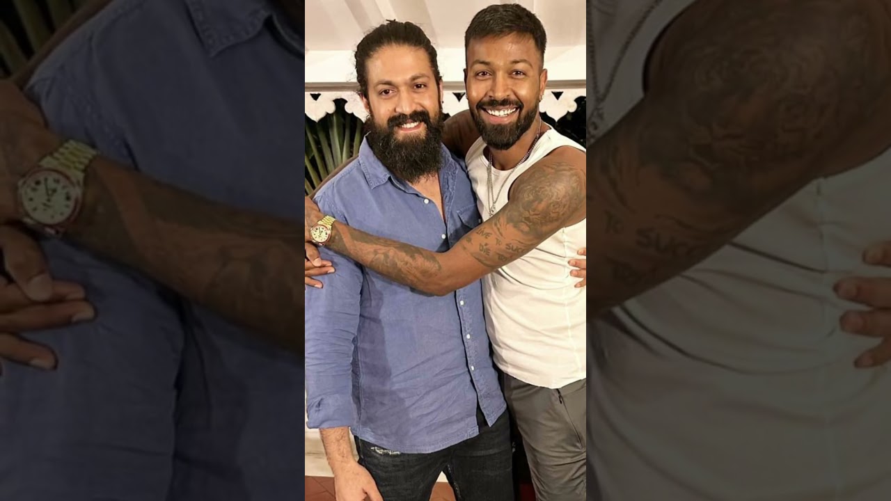 Rocking Star Yash With Indian Cricketer's 🔥🏏🎬 #shorts #viral #kannada #sandalwood #yash #rockybhai