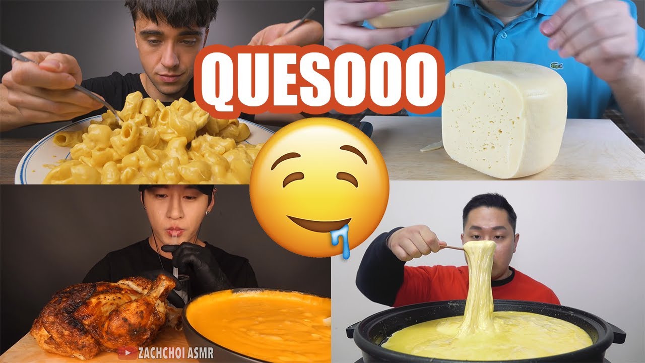 MUKBANGERS COMIENDO DEMASIADO QUESO 🧀 | ASMR | #MUKBANG #ASMR 🧀