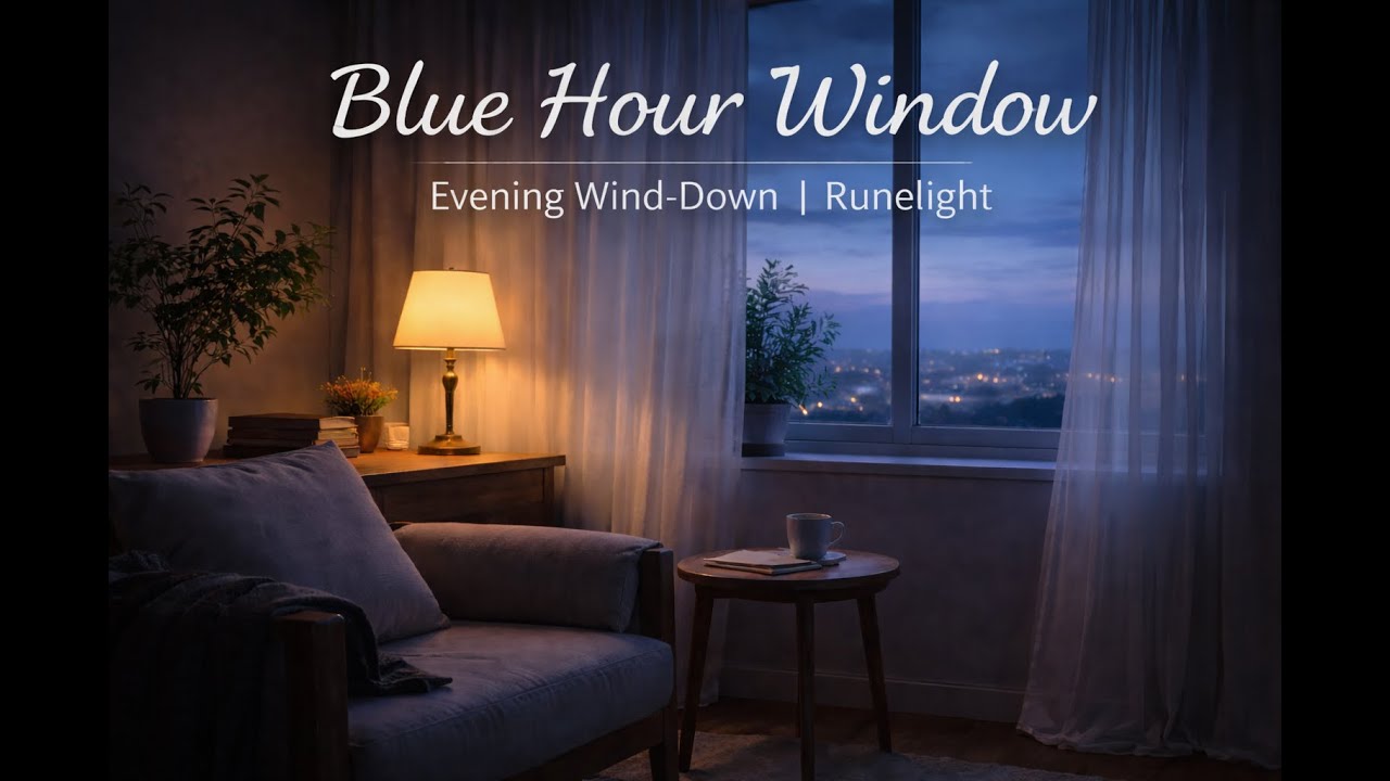 Blue Hour Window – Evening Wind-Down | Runelight