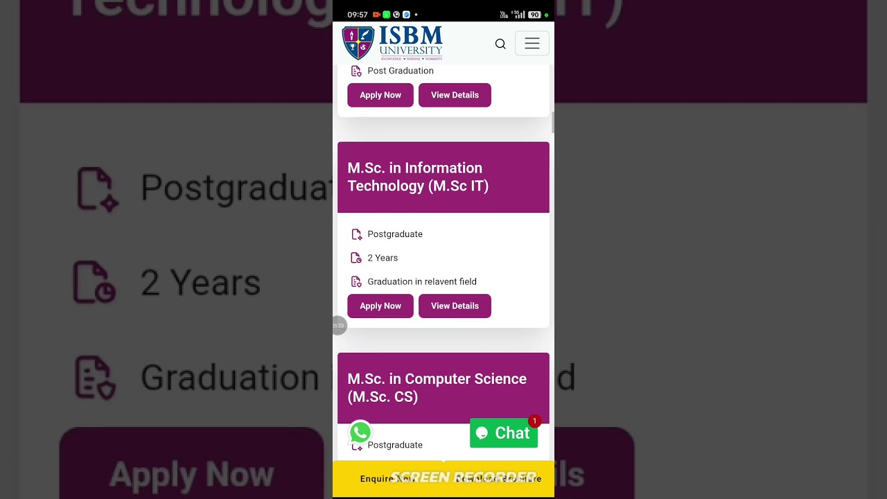 ISBM UNIVERSITY details 