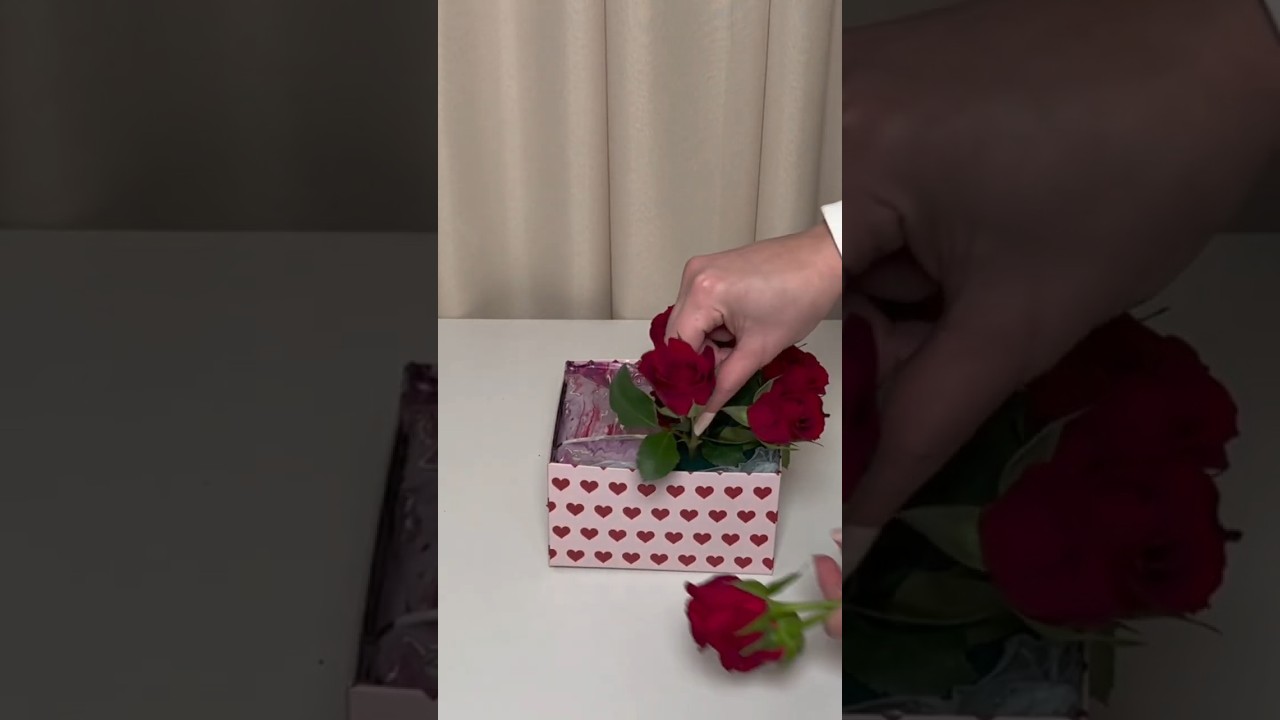 Jak zrobić flower box z czekoladkami/Słodki upominek DIY #shorts #flowers #diy