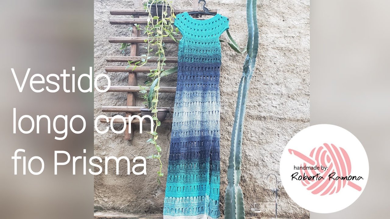 Vestido longo com Fio Prisma
